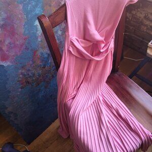 Pink sweater dress by Anthropologie